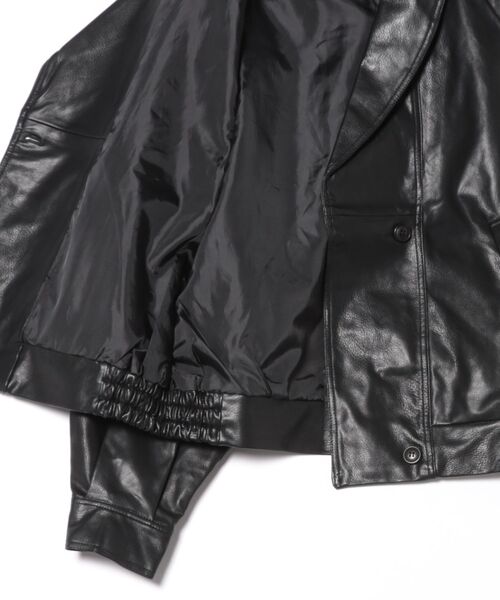 セール】ショールカラー レザー ブルゾン KINO THE KEI（その他