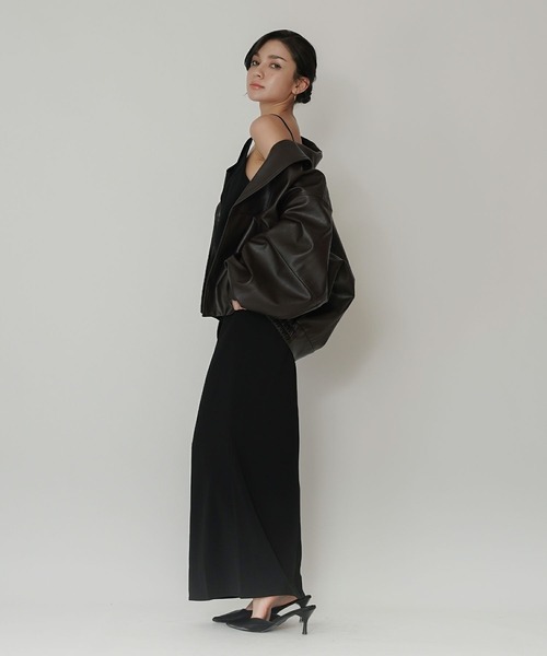 セール】ショールカラー レザー ブルゾン KINO THE KEI（その他