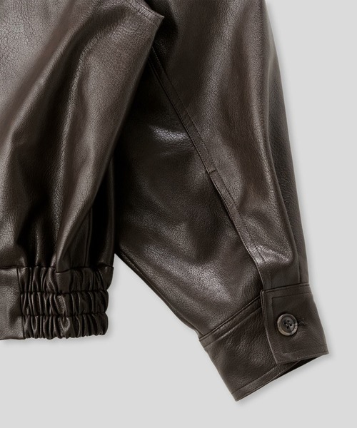 セール】ショールカラー レザー ブルゾン KINO THE KEI（その他