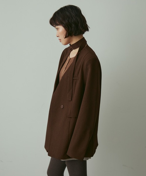 full/fill.（フルフィル）の「ribbon no collar jacket / リボン付き