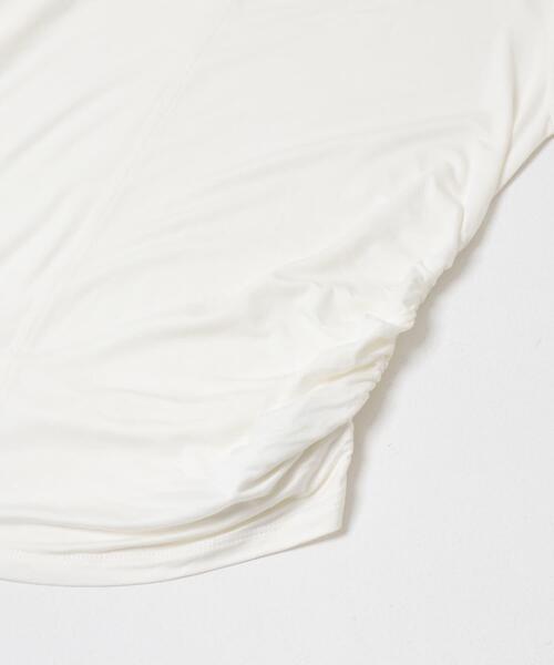 URBAN RESEARCH Sonny Label(アーバンリサーチサニーレーベル)の「SLAB Side Gather Tops(Tシャツ/カットソー・レディース・ブラック/オフホワイト/ブラウン・FREE)」の5枚目の写真