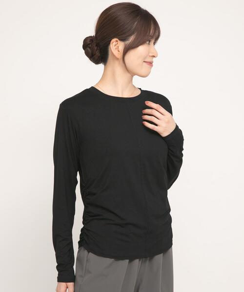 URBAN RESEARCH Sonny Label(アーバンリサーチサニーレーベル)の「SLAB Side Gather Tops(Tシャツ/カットソー・レディース・ブラック/オフホワイト/ブラウン・FREE)」の7枚目の写真