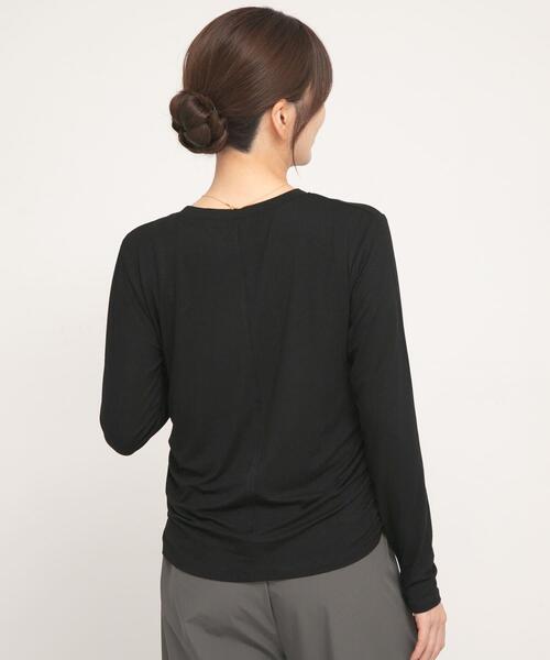 URBAN RESEARCH Sonny Label(アーバンリサーチサニーレーベル)の「SLAB Side Gather Tops(Tシャツ/カットソー・レディース・ブラック/オフホワイト/ブラウン・FREE)」の9枚目の写真