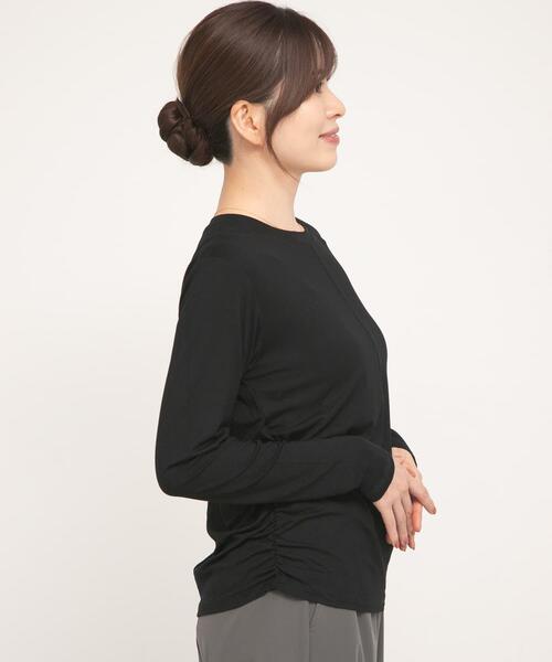 URBAN RESEARCH Sonny Label(アーバンリサーチサニーレーベル)の「SLAB Side Gather Tops(Tシャツ/カットソー・レディース・ブラック/オフホワイト/ブラウン・FREE)」の10枚目の写真