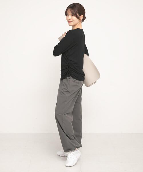URBAN RESEARCH Sonny Label(アーバンリサーチサニーレーベル)の「SLAB Side Gather Tops(Tシャツ/カットソー・レディース・ブラック/オフホワイト/ブラウン・FREE)」の12枚目の写真