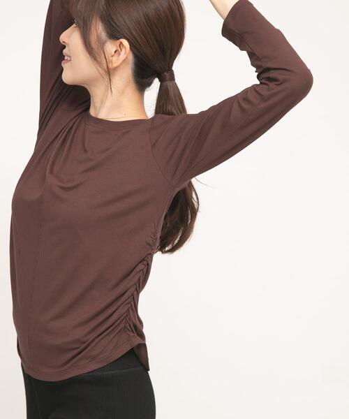URBAN RESEARCH Sonny Label(アーバンリサーチサニーレーベル)の「SLAB Side Gather Tops(Tシャツ/カットソー・レディース・ブラック/オフホワイト/ブラウン・FREE)」の15枚目の写真