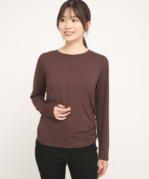 URBAN RESEARCH Sonny Label(アーバンリサーチサニーレーベル)の「SLAB Side Gather Tops(Tシャツ/カットソー・レディース・ブラック/オフホワイト/ブラウン・FREE)」の16枚目の写真