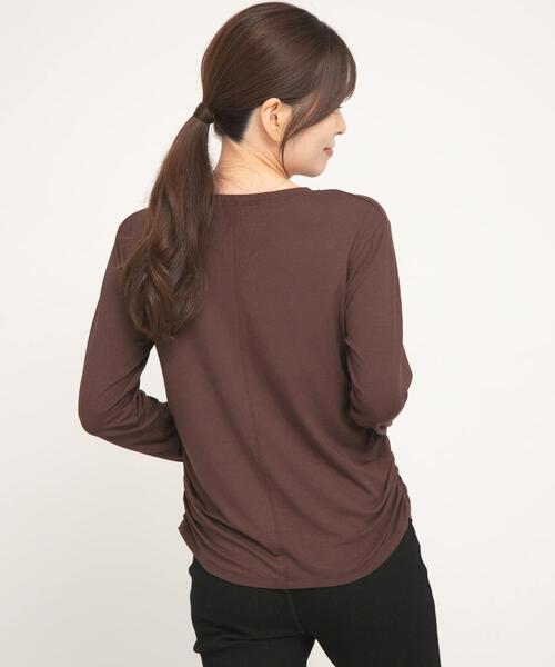 URBAN RESEARCH Sonny Label(アーバンリサーチサニーレーベル)の「SLAB Side Gather Tops(Tシャツ/カットソー・レディース・ブラック/オフホワイト/ブラウン・FREE)」の18枚目の写真
