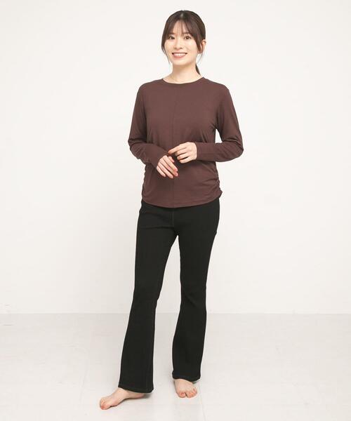 URBAN RESEARCH Sonny Label(アーバンリサーチサニーレーベル)の「SLAB Side Gather Tops(Tシャツ/カットソー・レディース・ブラック/オフホワイト/ブラウン・FREE)」の20枚目の写真