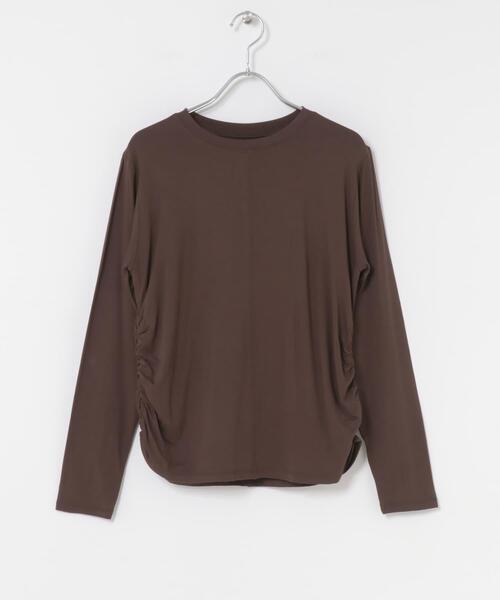 URBAN RESEARCH Sonny Label(アーバンリサーチサニーレーベル)の「SLAB Side Gather Tops(Tシャツ/カットソー・レディース・ブラック/オフホワイト/ブラウン・FREE)」の22枚目の写真
