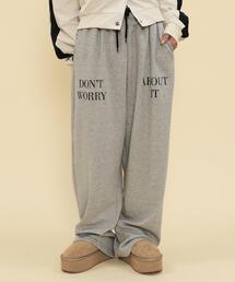 WOND（ウォンド）の「WOND/ダブルウエストロゴスウェパン（スウェットパンツ）」