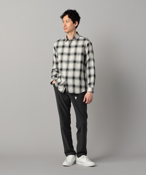 COMME CA MEN(コムサメン)の「オンブレチェック レギュラーカラーシャツ(シャツ/ブラウス・メンズ・ブラック・S/M/L)」の15枚目の写真