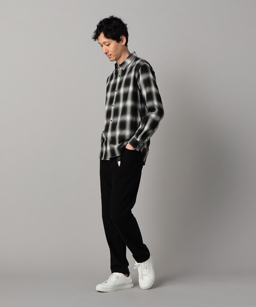 COMME CA MEN(コムサメン)の「オンブレチェック レギュラーカラーシャツ(シャツ/ブラウス・メンズ・ブラック・S/M/L)」の19枚目の写真