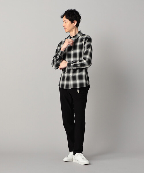 COMME CA MEN(コムサメン)の「オンブレチェック レギュラーカラーシャツ(シャツ/ブラウス・メンズ・ブラック・S/M/L)」の8枚目の写真