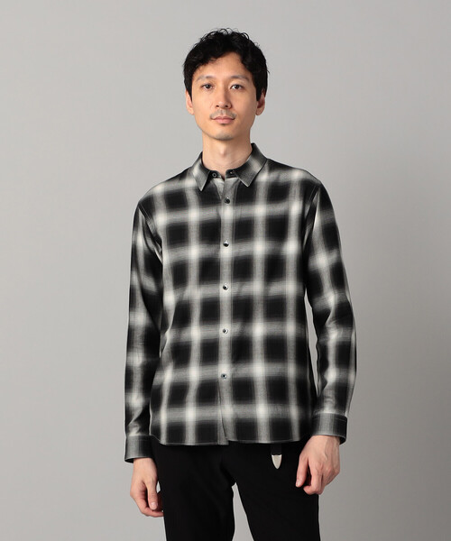 COMME CA MEN(コムサメン)の「オンブレチェック レギュラーカラーシャツ(シャツ/ブラウス・メンズ・ブラック・S/M/L)」の11枚目の写真