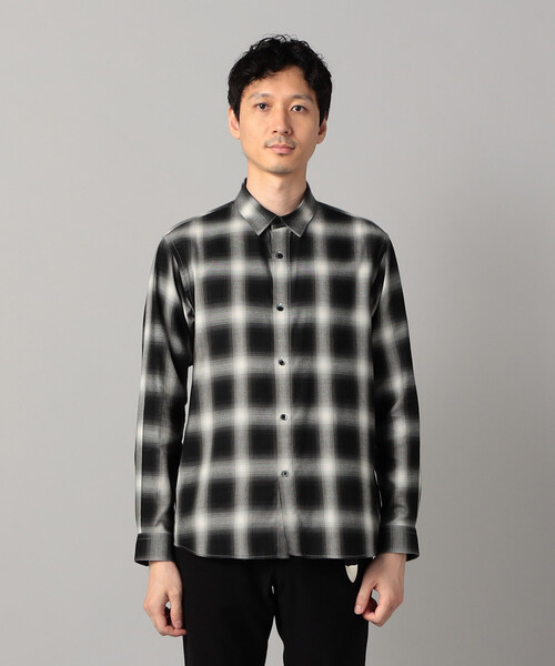 COMME CA MEN(コムサメン)の「オンブレチェック レギュラーカラーシャツ(シャツ/ブラウス・メンズ・ブラック・S/M/L)」の12枚目の写真
