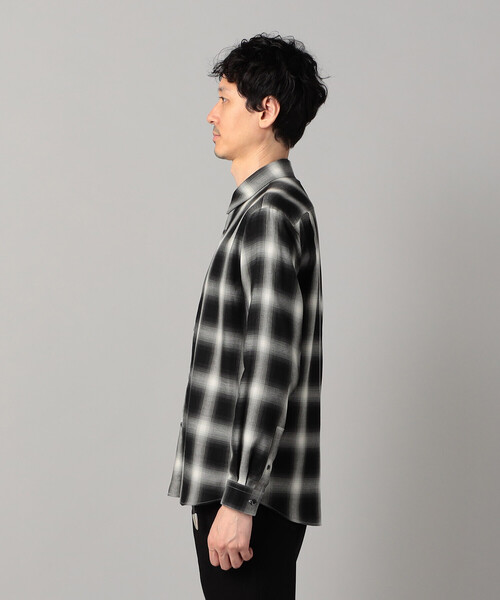 COMME CA MEN(コムサメン)の「オンブレチェック レギュラーカラーシャツ(シャツ/ブラウス・メンズ・ブラック・S/M/L)」の13枚目の写真