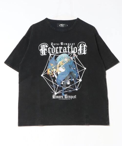 JUGLANS(ユグランス)の「【P.N.UNDERGROUND/ピー.エヌ アンダーグラウンド】リムルダメージTEE(Tシャツ/カットソー・メンズ・ホワイト/ブラック/グレー・M/L)」の3枚目の写真