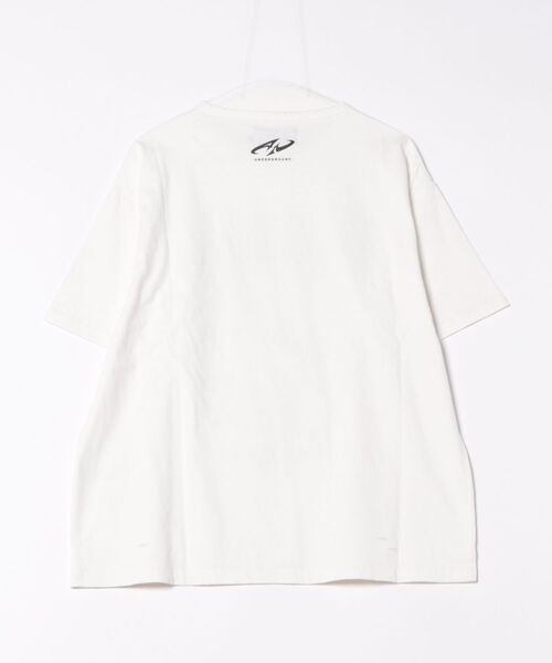 JUGLANS(ユグランス)の「【P.N.UNDERGROUND/ピー.エヌ アンダーグラウンド】リムルダメージTEE(Tシャツ/カットソー・メンズ・ホワイト/ブラック/グレー・M/L)」の4枚目の写真