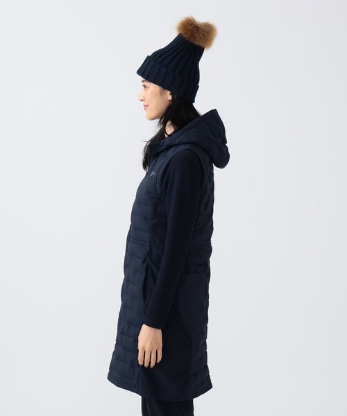 BEAMS GOLF（ビームスゴルフ）の「▲PURPLE LABEL / 接結ダウン 切替ワンピース（ワンピース・レディース・ホワイト/ネイビー・LARGE/MEDIUM）」の6枚目の写真