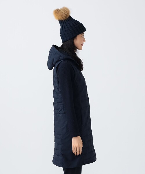 BEAMS GOLF（ビームスゴルフ）の「▲PURPLE LABEL / 接結ダウン 切替ワンピース（ワンピース・レディース・ホワイト/ネイビー・LARGE/MEDIUM）」の7枚目の写真