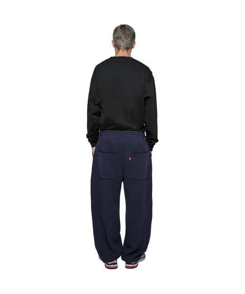 gim context(ジムコンテキスト)の「Knit Sweat Pants(スウェットパンツ・メンズ・レッド/ネイビー・L)」の7枚目の写真