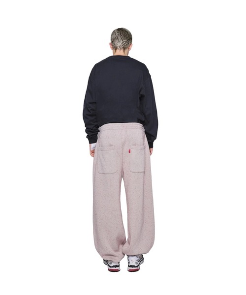 gim context(ジムコンテキスト)の「Knit Sweat Pants(スウェットパンツ・メンズ・レッド/ネイビー・L)」の12枚目の写真