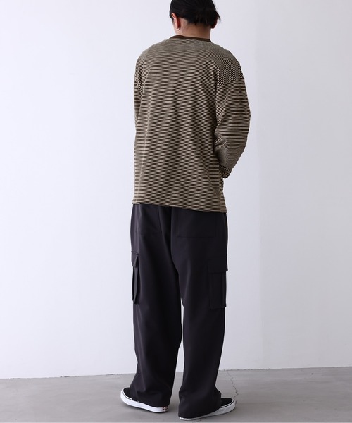 MDR(エムディアール)の「【Champion】リバースウィーブ ボーダーロンT(C3-C405)(Tシャツ/カットソー・メンズ・グレー/ブラウン・XL/L)」の18枚目の写真