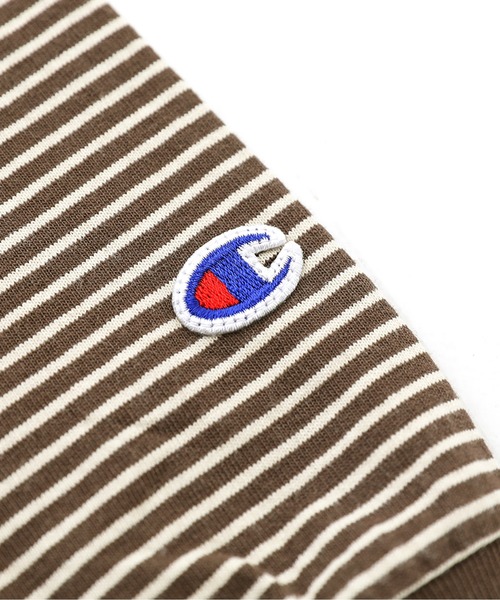 MDR(エムディアール)の「【Champion】リバースウィーブ ボーダーロンT(C3-C405)(Tシャツ/カットソー・メンズ・グレー/ブラウン・XL/L)」の13枚目の写真
