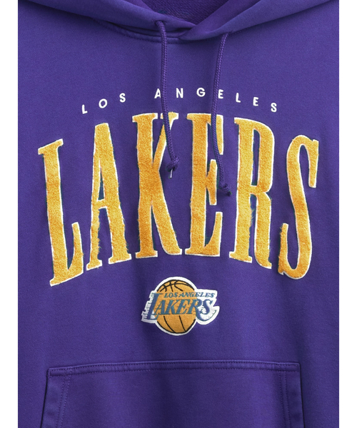 NBA ロサンゼルス レイカーズ ロゴ ヘビーウェイトパーカー NBA ロサンゼルス レイカーズ ロゴ ヘビーウェイトパーカー（パーカー