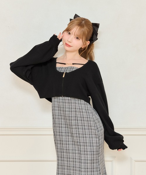 ニット別売り】アソートチェックマーメイドキャミワンピース