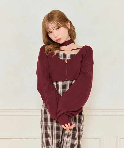 apres jour(アプレジュール)の「【ニット別売り】アソートチェックマーメイドキャミワンピース(ワンピース・レディース・ブラック系その他/ボルドー/ブラウン系その他・X-LARGE/SMALL/MEDIUM)」の16枚目の写真