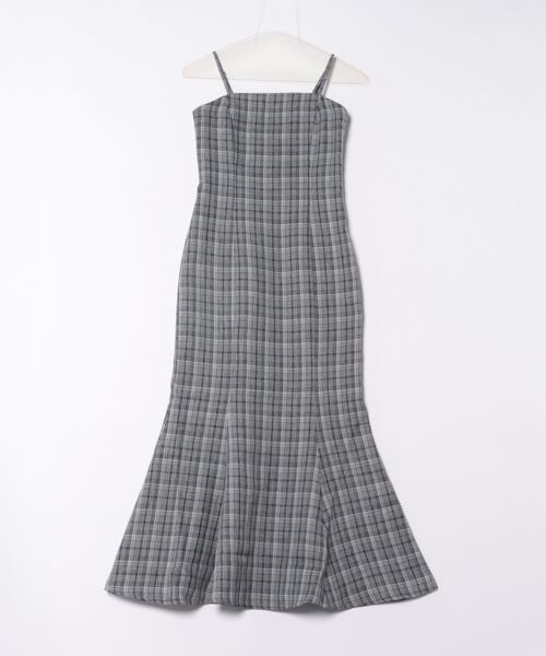 アソートチェックマーメイドキャミワンピース ニット別売り】アソートチェックマーメイドキャミワンピース