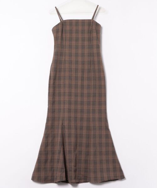 ニット別売り】アソートチェックマーメイドキャミワンピース