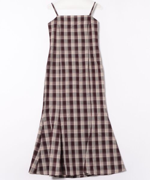 ニット別売り】アソートチェックマーメイドキャミワンピース