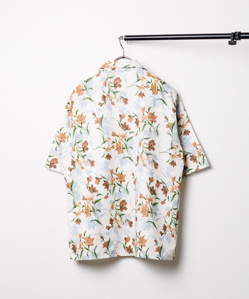 Bling Leads（ブリングリーズ）の「【RES】【Bling leads】オープンカラー　オーバーサイズアロハシャツ（シャツ/ブラウス・メンズ・A・FREE）」の3枚目の写真