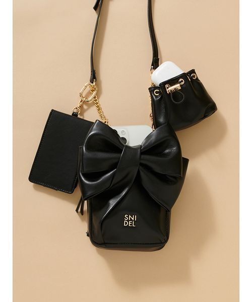 リボンマルチショルダー&ケースセット（ショルダーバッグ）｜SNIDEL