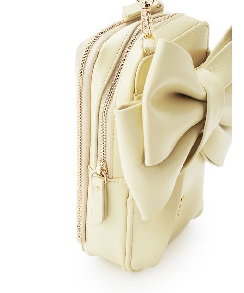 SNIDEL（スナイデル）の「リボンマルチショルダー&ケースセット（ショルダーバッグ・レディース・アイボリー/ブラック/キャメル/イエロー・F）」の15枚目の写真