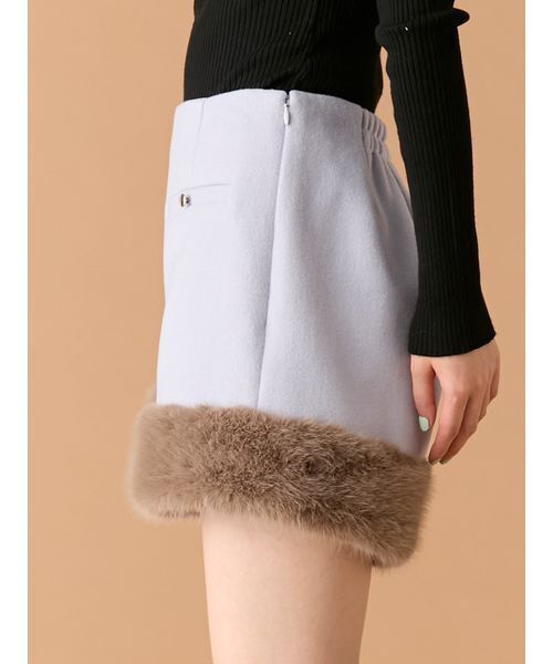 LILY BROWN（リリーブラウン）の「エコファ―ショートパンツ（その他パンツ・レディース・ホワイト/ブラック/ライトブルー・0/1）」の13枚目の写真