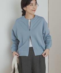 『WEB/一部店舗限定カラー』コットンスウェットZIPカーディガン