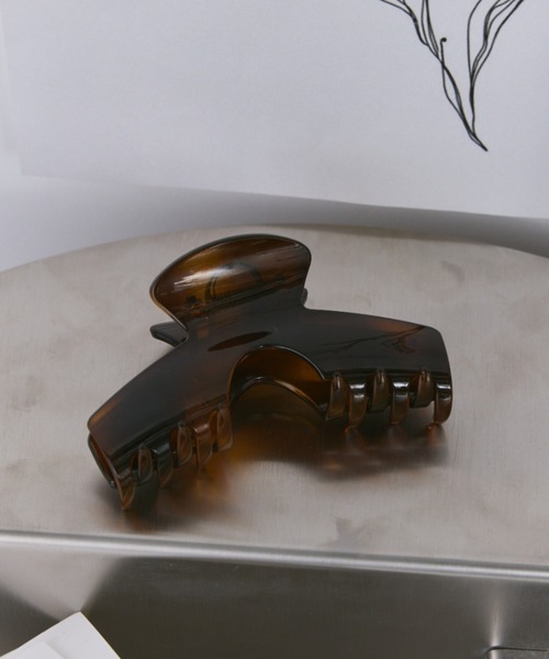 Libra Cue(リブラ キュー)の「ヘアクリップ(バレッタ/ヘアクリップ・レディース・ボルドー/ピンク/グリーン/ブラウン/ブラック・FREE)」の2枚目の写真