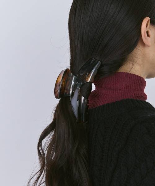 Libra Cue(リブラ キュー)の「ヘアクリップ(バレッタ/ヘアクリップ・レディース・ボルドー/ピンク/グリーン/ブラウン/ブラック・FREE)」の11枚目の写真