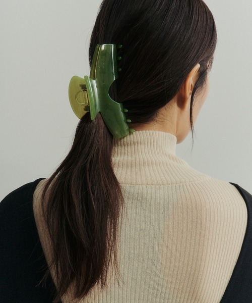 Libra Cue(リブラ キュー)の「ヘアクリップ(バレッタ/ヘアクリップ・レディース・ボルドー/ピンク/グリーン/ブラウン/ブラック・FREE)」の13枚目の写真