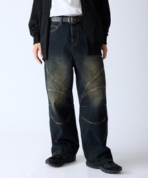 SUPPLIER | SUPPLIER/サプライヤー Switching Pierced Baggy Jeanes オリジナルピアス ヴィンテージ加工デニムパンツ(デニムパンツ)