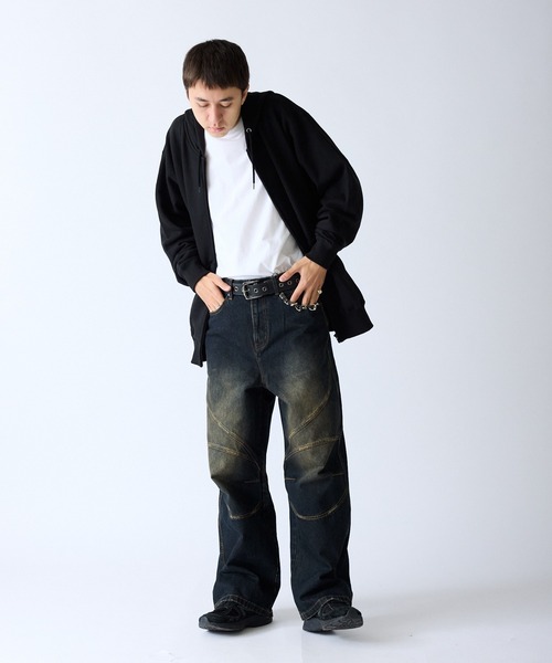 SUPPLIER/サプライヤー Switching Pierced Baggy Jeanes オリジナル