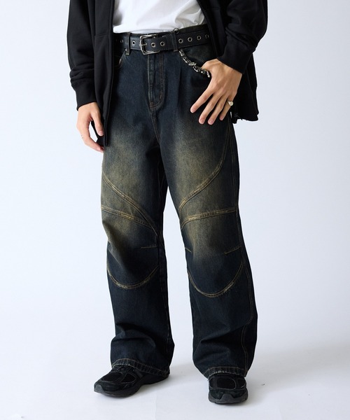 セール】SUPPLIER/サプライヤー Switching Pierced Baggy Jeanes