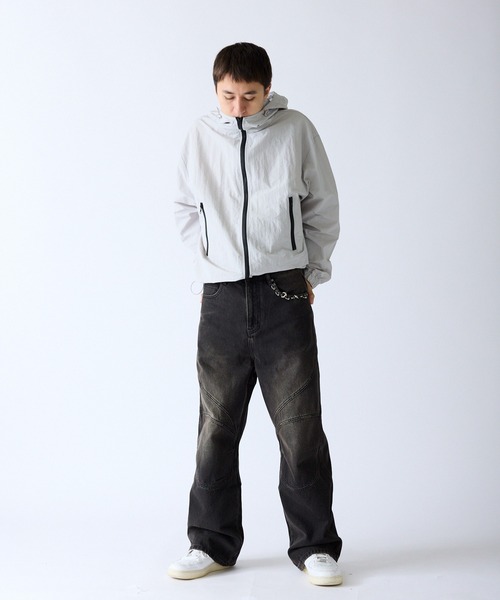 SUPPLIER(サプライヤー)の「SUPPLIER/サプライヤー Switching Pierced Baggy Jeanes オリジナルピアス ヴィンテージ加工デニムパンツ(デニムパンツ・メンズ・ブラック/ブルー・M/L)」の17枚目の写真