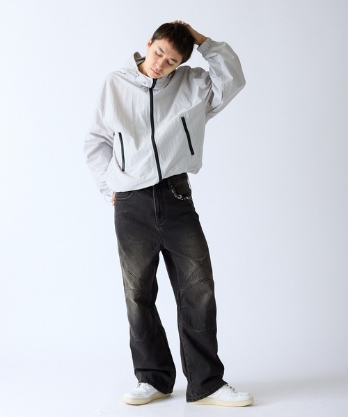 SUPPLIER(サプライヤー)の「SUPPLIER/サプライヤー Switching Pierced Baggy Jeanes オリジナルピアス ヴィンテージ加工デニムパンツ(デニムパンツ・メンズ・ブラック/ブルー・M/L)」の19枚目の写真