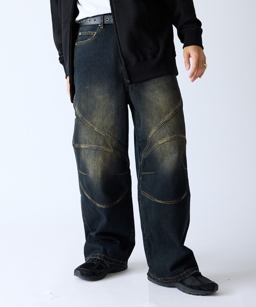 セール】SUPPLIER/サプライヤー Switching Pierced Baggy Jeanes