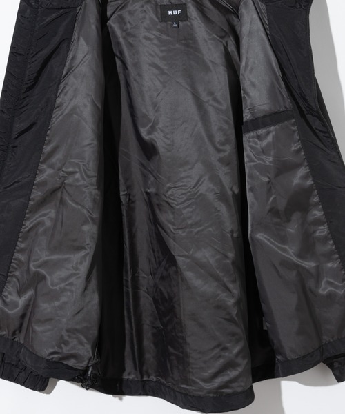 HUF（ハフ）の「HUF ALL CAPS SHELL JACKET ハフ オールキャップス ナイロンジャケット（ナイロンジャケット・メンズ・ブラック・SMALL/MEDIUM/X-LARGE/LARGE）」の9枚目の写真